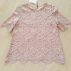 ALEXIS ! Back open lace top (M)